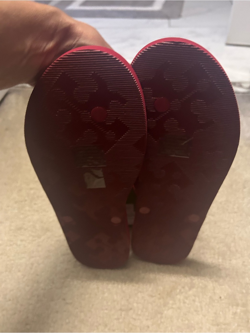 NWT TORY BURCH KIRA padded flip flops in TORY RED!!! - Picture 5 of 16